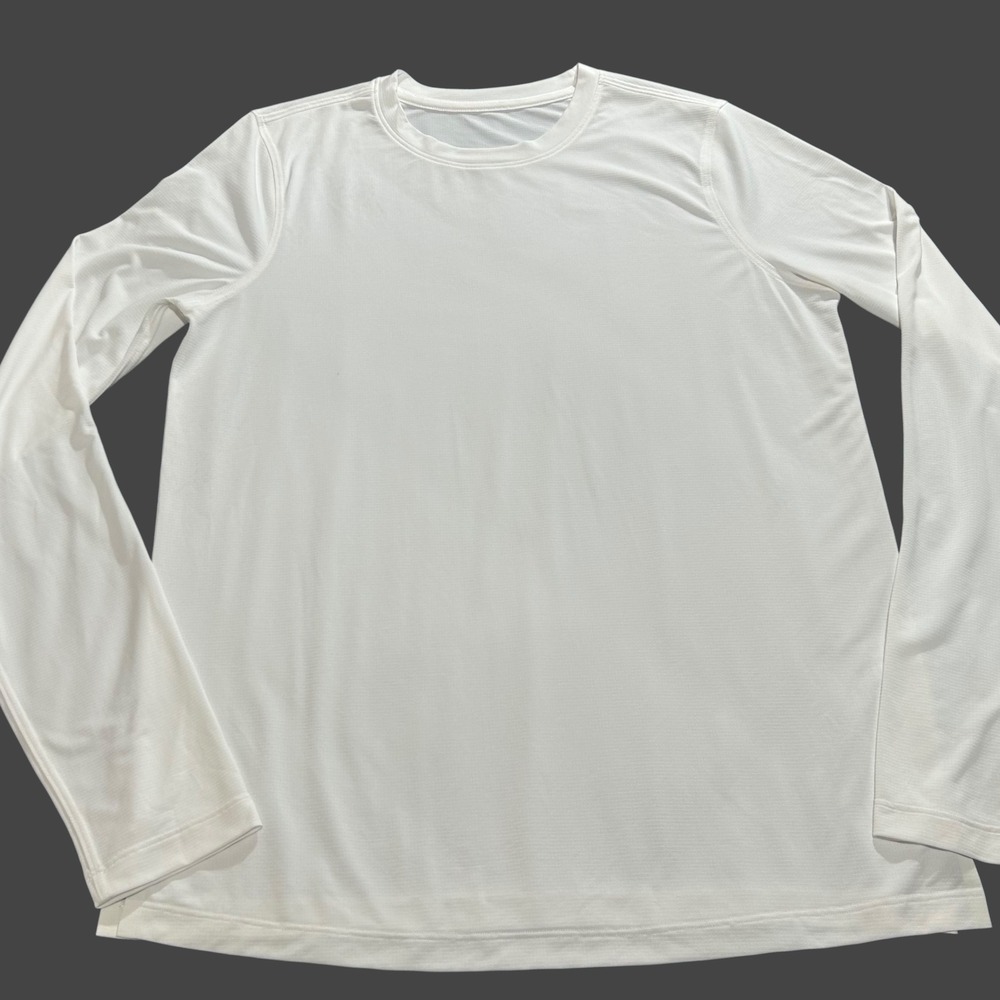 Lululemon Fast and Free Long-Sleeve Shirt Mens Size S White Running Training Top